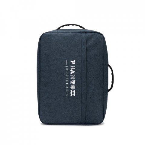NIAMEY. Mochila para notebook (15.6") em poli&eacute;ster reciclado 300D de alta densidade (15 L) - Azul