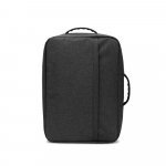 NIAMEY. Mochila para notebook (15.6") em poli&eacute;ster reciclado 300D de alta densidade (15 L) - Cinza escuro