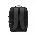 NIAMEY. Mochila para notebook (15.6") em poli&eacute;ster reciclado 300D de alta densidade (15 L) - Cinza escuro