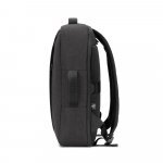 NIAMEY. Mochila para notebook (15.6") em poli&eacute;ster reciclado 300D de alta densidade (15 L) - Cinza escuro