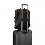 NIAMEY. Mochila para notebook (15.6") em poli&eacute;ster reciclado 300D de alta densidade (15 L) - Cinza escuro