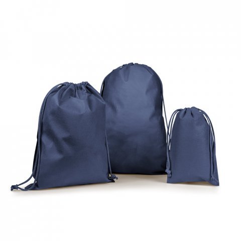 GIFT BAG M. Sacola m&eacute;dia em non-woven (60 g/m&sup2;) termo-selada - Azul