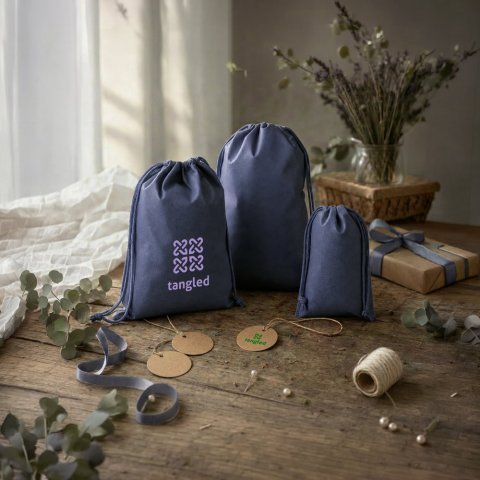 GIFT BAG L. Sacola grande em non-woven (60 g/m&sup2;) termo-selada