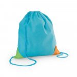 BISSAYA. Sacola tipo mochila em non-woven (80 g/m&sup2;) - Azul claro