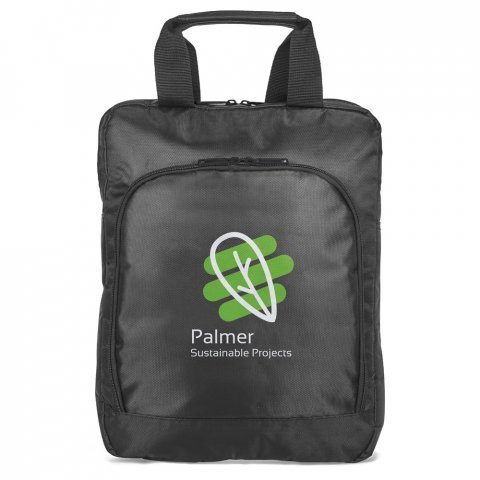 ROCCO. Mochila para notebook at&eacute; 15' em 840D - Preto