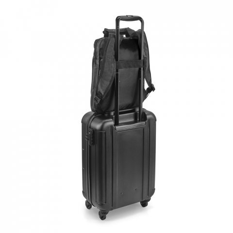 ROCCO. Mochila para notebook at&eacute; 15' em 840D - Preto