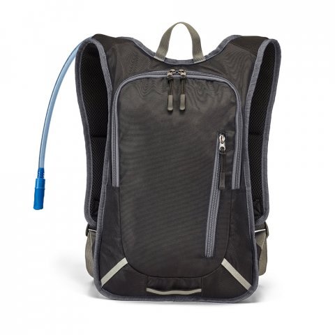 MOUNTI. Mochila esportiva com reservat&oacute;rio de &aacute;gua em 420D 2 L - Cinza
