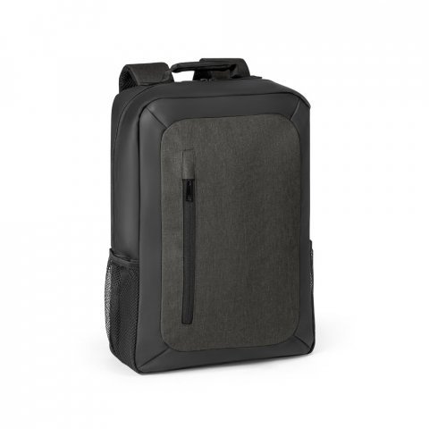 BANGKOK. Mochila para notebook (15.6'') em 600D de alta densidade e 600D com revestimento resistente &agrave; &aacute;gua (10 L) - Cinza escuro