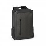 BANGKOK. Mochila para notebook (15.6'') em 600D de alta densidade e 600D com revestimento resistente &agrave; &aacute;gua (10 L) - Cinza escuro