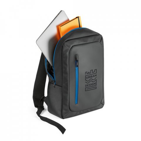 OSASCO. Mochila para notebook (15.6'') em 600D com revestimento &agrave; &aacute;gua (10 L) - Azul royal