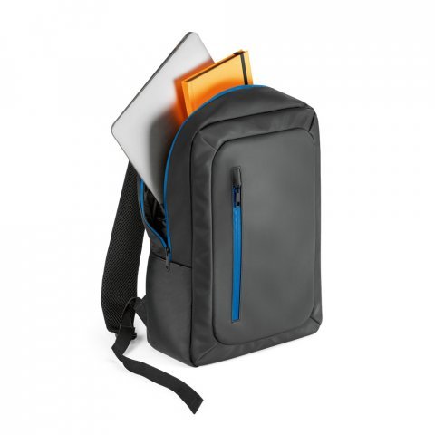 OSASCO. Mochila para notebook (15.6'') em 600D com revestimento &agrave; &aacute;gua (10 L) - Azul royal