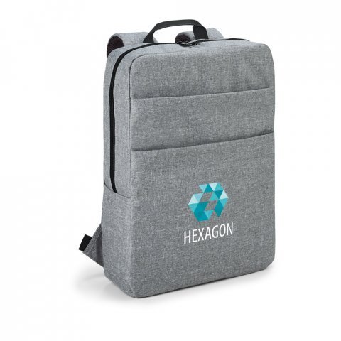 GRAPHS BPACK. Mochila para notebook (15.6'') em 600D de alta densidade com interior forrado e almofadado (10 L) - Cinza claro
