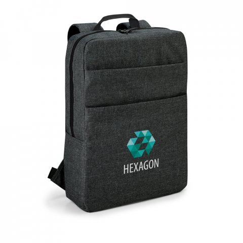 GRAPHS BPACK. Mochila para notebook (15.6'') em 600D de alta densidade com interior forrado e almofadado (10 L) - Cinza escuro