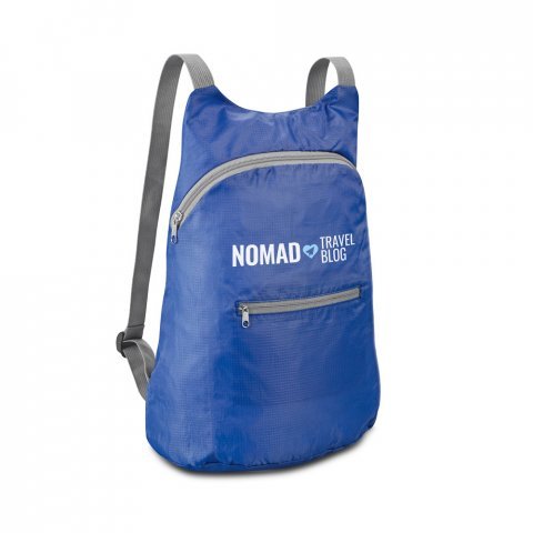 BARCELONA. Mochila, dobr&aacute;vel, em 210D ripstop (8 L) - Azul royal