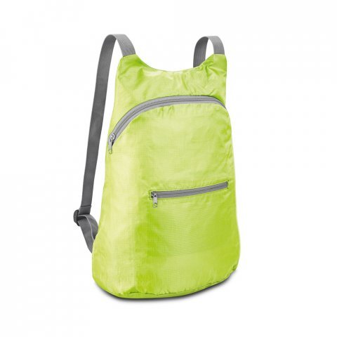 BARCELONA. Mochila, dobr&aacute;vel, em 210D ripstop (8 L) - Verde claro