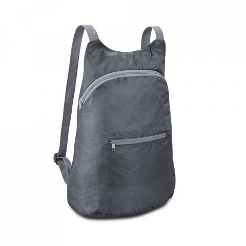 BARCELONA. Mochila, dobr&aacute;vel, em 210D ripstop (8 L) - Cinza escuro