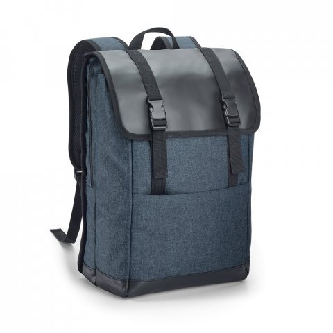 TRAVELLER. Mochila para notebook (17'') em 600D de alta densidade e tarpaulin (16 L) - Azul