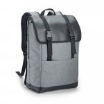 TRAVELLER. Mochila para notebook (17'') em 600D de alta densidade e tarpaulin (16 L) - Cinza claro