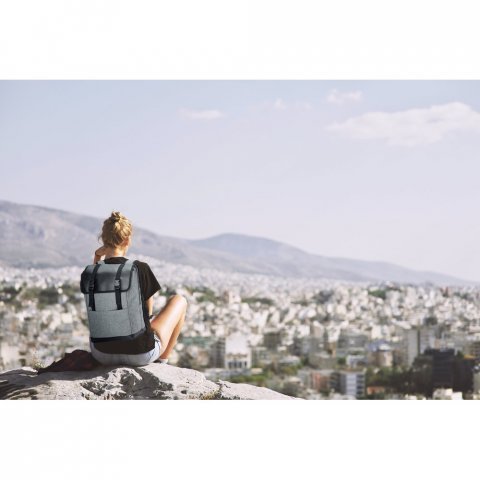 TRAVELLER. Mochila para notebook (17'') em 600D de alta densidade e tarpaulin (16 L)