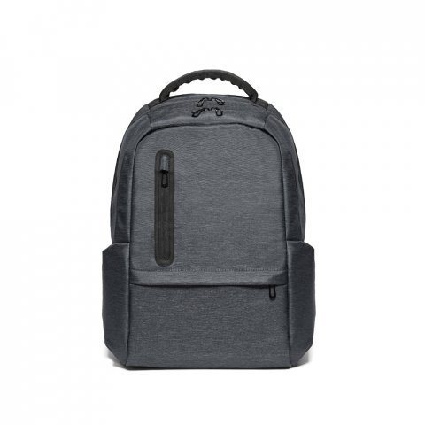 BOSTON. Mochila para notebook (17'') em Nylon 2Tone imperme&aacute;vel com dois compartimentos forrados e almofadados (20 L) - Cinza escuro
