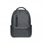 BOSTON. Mochila para notebook (17'') em Nylon 2Tone imperme&aacute;vel com dois compartimentos forrados e almofadados (20 L) - Cinza escuro