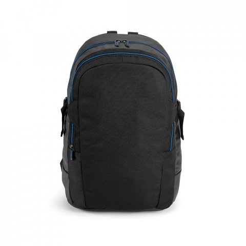 ZAGAZIG. Mochila para notebook (17'') com 2 compartimentos, em 900D e c. sint&eacute;tico (18 L) - Azul royal