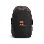 ZAGAZIG. Mochila para notebook (17'') com 2 compartimentos, em 900D e c. sint&eacute;tico (18 L) - Laranja