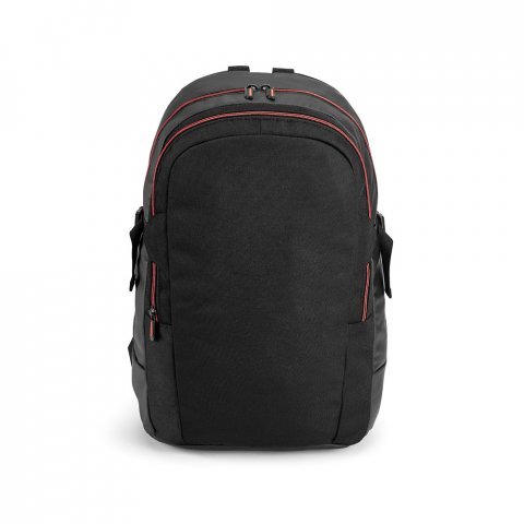 ZAGAZIG. Mochila para notebook (17'') com 2 compartimentos, em 900D e c. sint&eacute;tico (18 L) - Laranja