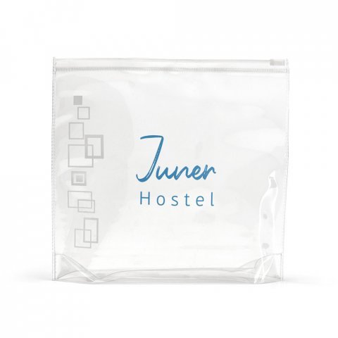 VALENTINA. Bolsa de cosm&eacute;ticos herm&eacute;tica em PVC - Branco