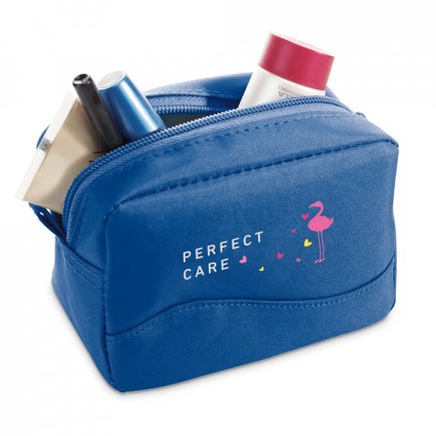MARIE. Bolsa multiusos pessoal em microfibra - Azul royal