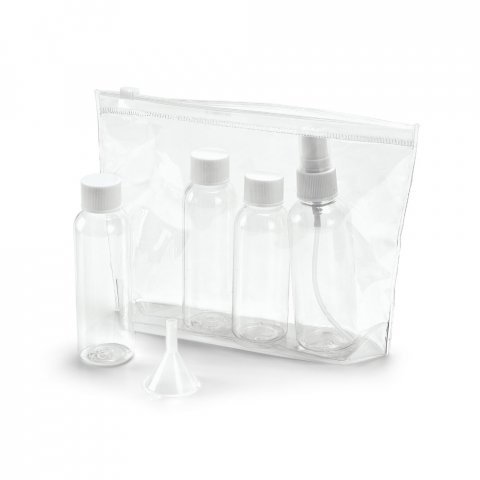 DENIRO. Bolsa de cosm&eacute;ticos herm&eacute;tica em PVC - Transparente