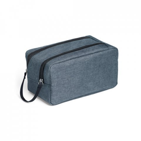 WAYNE. Bolsa de cosm&eacute;sticos em 600D - Azul