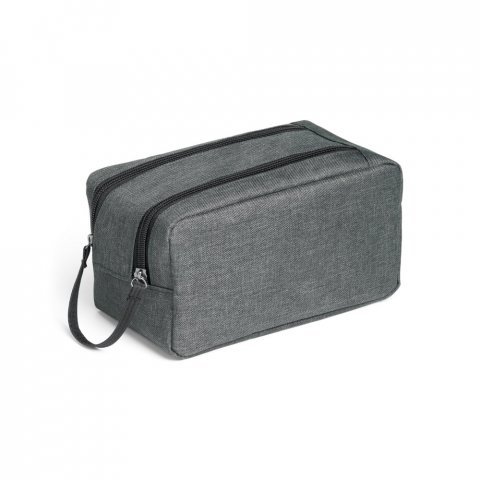 WAYNE. Bolsa de cosm&eacute;sticos em 600D - Cinza