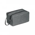WAYNE. Bolsa de cosm&eacute;sticos em 600D - Cinza