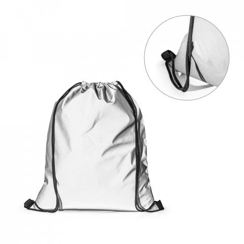 SYROS. Sacola tipo mochila em poli&eacute;ster (200 g/m&sup2;)