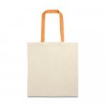 KOLONAKI. Sacola 100% algod&atilde;o (140 g/m&sup2;) - Laranja