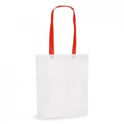 WOODBURY. Sacola em non-woven (80 g/m&sup2;) - Vermelho