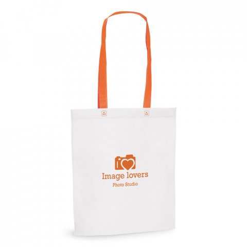 WOODBURY. Sacola em non-woven (80 g/m&sup2;) - Laranja