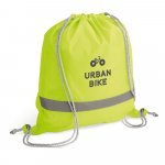 RULES. Sacola tipo mochila em 210D com elementos refletores - Amarelo