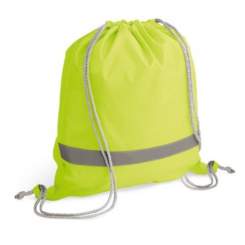 RULES. Sacola tipo mochila em 210D com elementos refletores - Amarelo