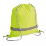 RULES. Sacola tipo mochila em 210D com elementos refletores - Amarelo