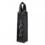 BAIRD. Sacola em non-woven para 1 garrafa (80 g/m&sup2;) - Preto