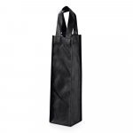 BAIRD. Sacola em non-woven para 1 garrafa (80 g/m&sup2;) - Preto