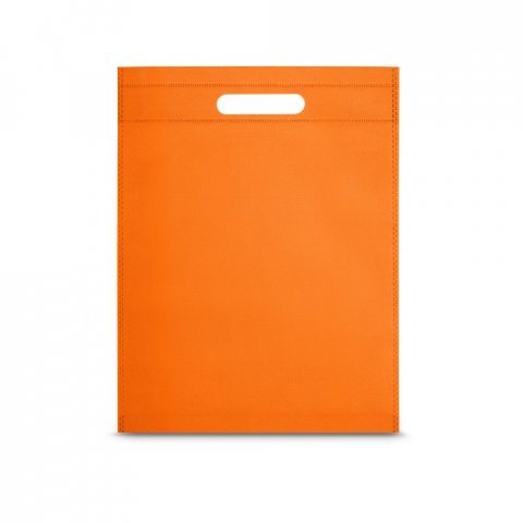 ROTERDAM. Sacola em non-woven (80 g/m&sup2;) - Laranja