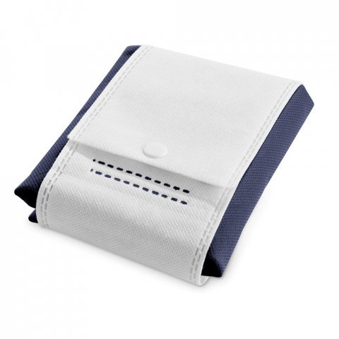 COVENT. Sacola dobr&aacute;vel em non-woven (80 g/m&sup2;) - Azul