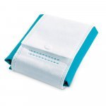 COVENT. Sacola dobr&aacute;vel em non-woven (80 g/m&sup2;) - Azul claro