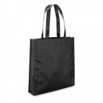 SAWGRASS. Sacola em non-woven laminado (90 g/m&sup2;) com lamina&ccedil;&atilde;o brilhante - Preto