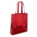 SAWGRASS. Sacola em non-woven laminado (90 g/m&sup2;) com lamina&ccedil;&atilde;o brilhante - Vermelho