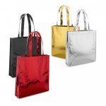 SAWGRASS. Sacola em non-woven laminado (90 g/m&sup2;) com lamina&ccedil;&atilde;o brilhante