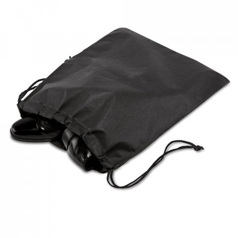 GWENNO. Bolsa para sapatos em non-woven (80 g/m&sup2;) - Preto